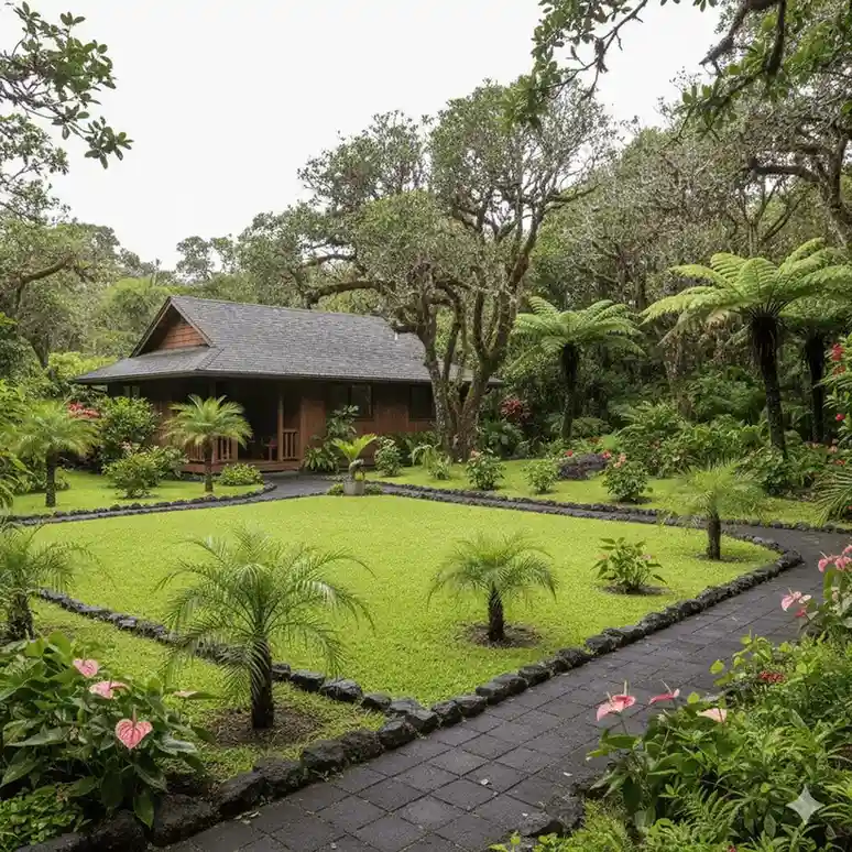 Rainforest home in Volcano Village, Hawai‘i